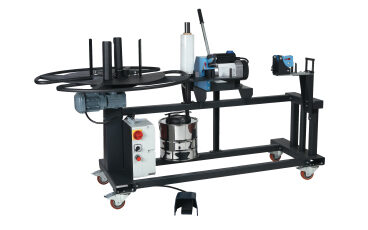 Hose coiling machine